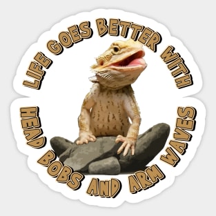 Bearded Dragon Life Is Better Pet Lizard Sticker